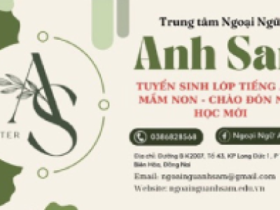 THÔNG BÁO TUYỂN SINH TIẾNG ANH MẦM NON