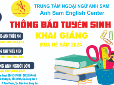 THÔNG BÁO TUYỂN SINH TIỂU HỌC