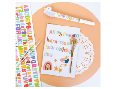 STICKER CHỮ CÁI BẢNG DÀI - HÌNH DÁN TRANG TRÍ